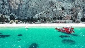 Late departure Faliraki to Symi express boat, fab swim stop