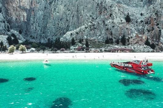 Late departure Faliraki to Symi express boat, fab swim stop