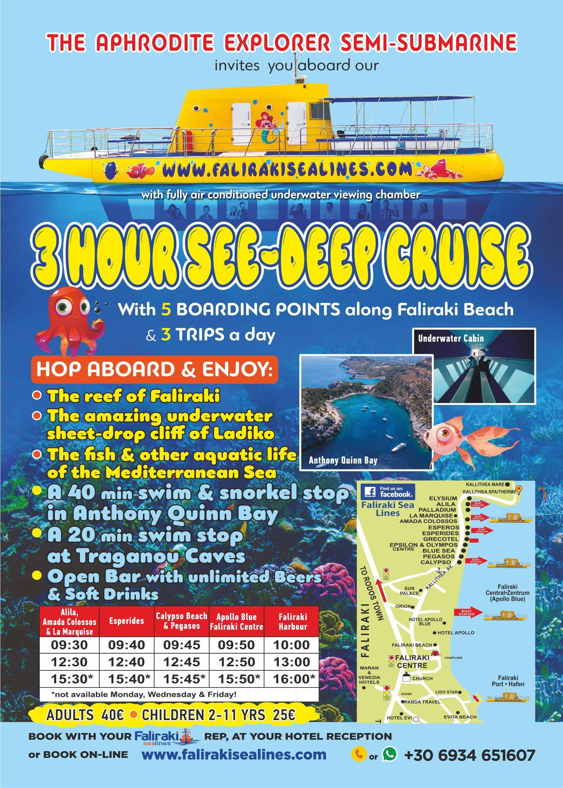 3h Semi-Submarine All Incl Cruise